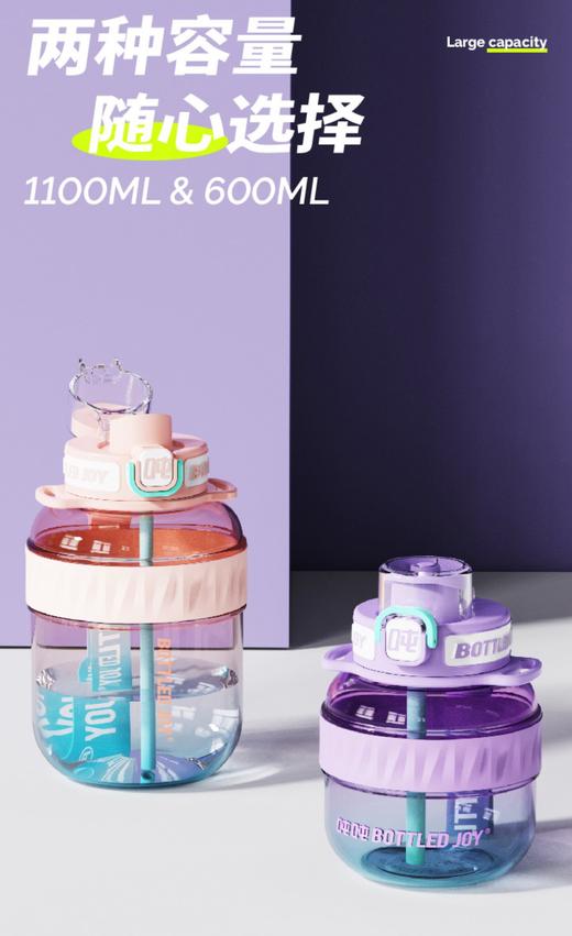 王一博同款【渐变COOL吨吨】酷吨吨渐变吨吨桶bottledjoy水杯吸管耐高温大容量包包杯【】 商品图8