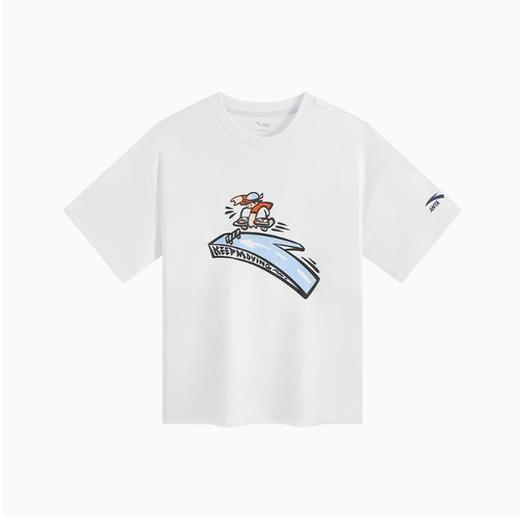 安踏儿童短袖T恤男大童潮流系列运动透气针织短袖衫352538103 商品图5