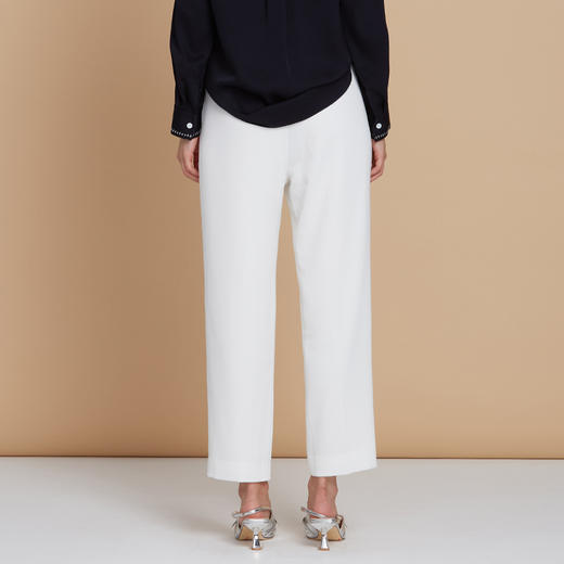 EITIE爱特爱春季新款高腰纯色显瘦通勤百搭干练裤子7305001 商品图9