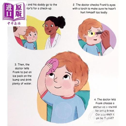 预售 【中商原版】医生之书+ok贴之书 2册 My Doctors Visit The Boo Boo Book 英文原版 儿童常识绘本 亲子读物 附可重复使用贴纸 商品图4