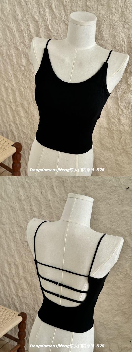 【GZ】无忧购59元2件纯棉内搭背心后背镂空设计吊带575（截单后3-5天发货) 商品图13