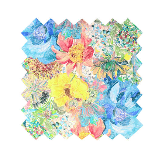 LT236B 大丽花MARINA 蓝色定制款 Seasonal季节系列特别定制 269元/米 商品图0