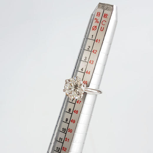 【95新】Tiffany & Co.蒂芙尼铂金六爪2.54ct钻戒约46号，戒圈大小支持修改Pt950，钻石女士现售价：189300！160525KM01 商品图10
