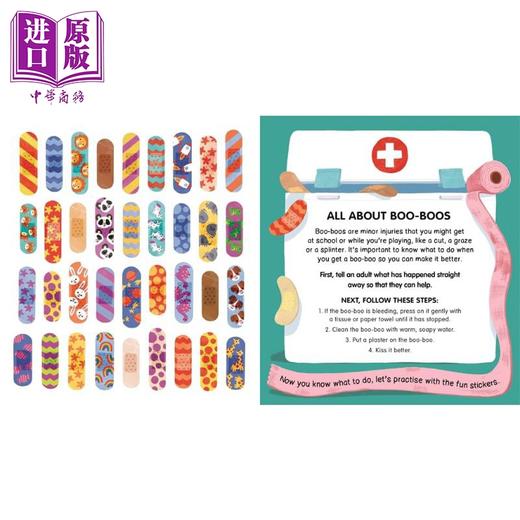 预售 【中商原版】医生之书+ok贴之书 2册 My Doctors Visit The Boo Boo Book 英文原版 儿童常识绘本 亲子读物 附可重复使用贴纸 商品图1