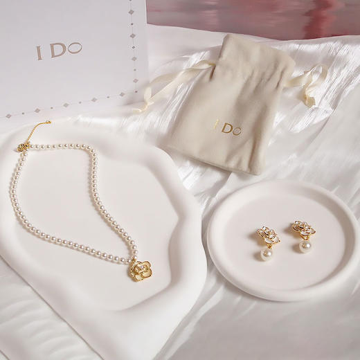 优选丨【IDO 山茶花项链&耳钉】优雅天成 送礼必备 商品图0