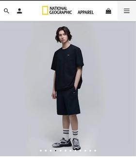 NAT1ONAL GEOCRAPH1C 国家D理 韩单 小标圆领T恤 TX548