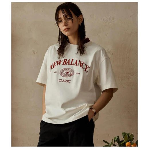 元单 N8 韩单复古宽松字母植绒+刺绣 圆领短袖 TX549 商品图2