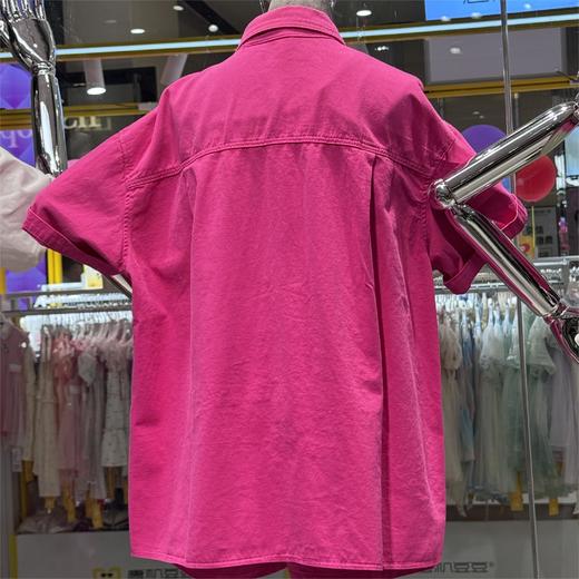 MZ单口袋小标短袖衬衫（红绿）夏季151050200321 商品图1