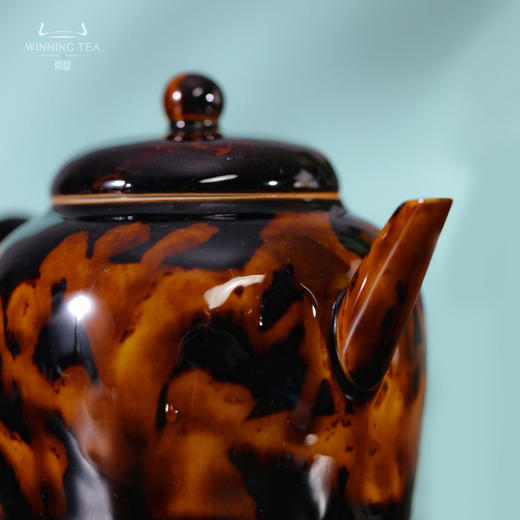 问鼎虎斑天目古春壶 商品图3