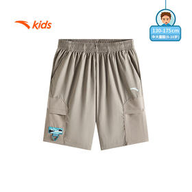 安踏儿童裤子男大童户外系列户外梭织五分裤352536505