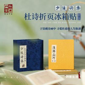 杜甫草堂 【书籍书本折页磁吸冰箱贴套装】 文创原创设计风高级感礼物