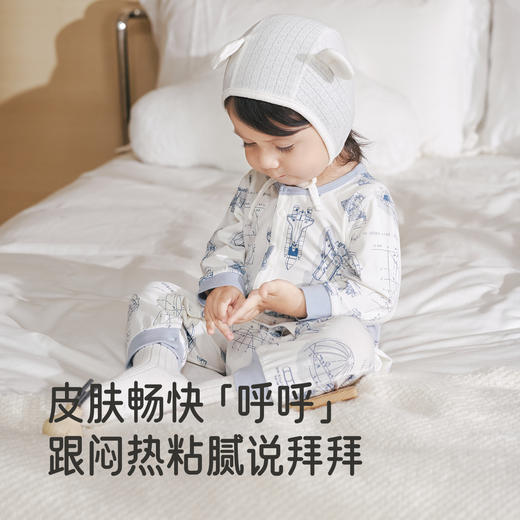 【商场同款】英氏童装连体衣四季新生儿衣服新款长袖男女宝包屁衣 商品图3