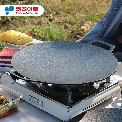 送硅胶防烫手套+烤盘收纳包！韩国多功能烤盘烤肉锅34cm 家用麦饭石铁板烧商用卡式炉不粘烤肉盘电烤盘煎锅 商品图0
