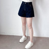 夏季新品设计师款小众藏蓝牛仔短裤女热裤 商品缩略图0