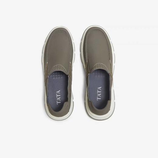 【云粉节】BF楼TATA2025年秋商场同款简约一脚蹬休闲男皮鞋299D9CM5吊牌价1099活动价599 商品图2