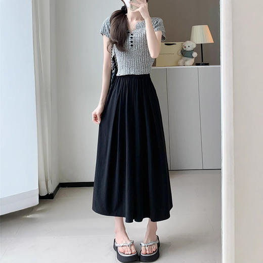 裙裤山本裤裙！女夏季薄款2025新款宽松小个子八分阔腿裤休闲裙裤！ 商品图3