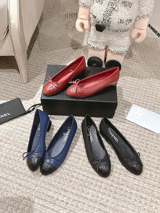 香奈儿 25Fw早春最新配色小香蝴蝶结芭蕾舞平底单鞋（HC） 商品图1