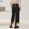 谜底休闲裤女2025秋季新品可拆卸原创印直筒宽松背带裤253MK1089 商品缩略图2
