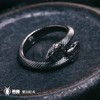 吾蟲-双头蛇 银戒指 蛇年生肖精致情侣复古开口指环 个性百搭礼物【官方授权  48小时发货】 商品缩略图0