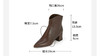 westory2023秋季新品粗跟切尔西靴女牛仔风优雅尖头靴W23DS83081 商品缩略图5