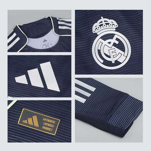 小李子阿迪达斯25/26赛季皇家马德里球员版客场长袖球衣男JP3956【加印号码臂章 联系客服】 商品图3