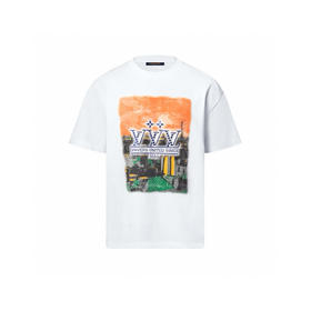 L-T（男装）巴黎风光水钻T恤