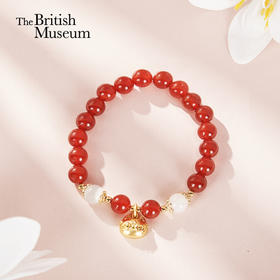 大英博物馆 巴斯特系列 萌猫红玛瑙手链