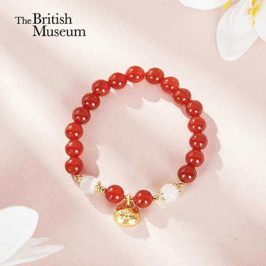大英博物馆 巴斯特系列 萌猫红玛瑙手链 商品图0