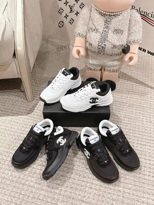 香奈儿 网布皮革 网眼 减震防滑耐磨 低帮 生活休闲鞋 （HC） 商品图0