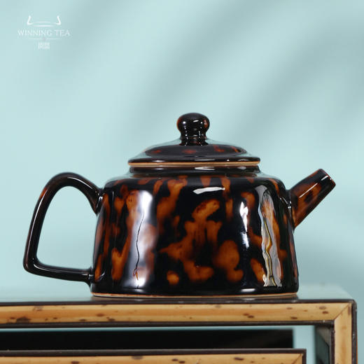 问鼎虎斑天目金钟壶 商品图0