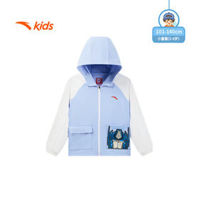 安踏儿童外套男小童2025秋季潮流系列针织连帽运动上衣352539745