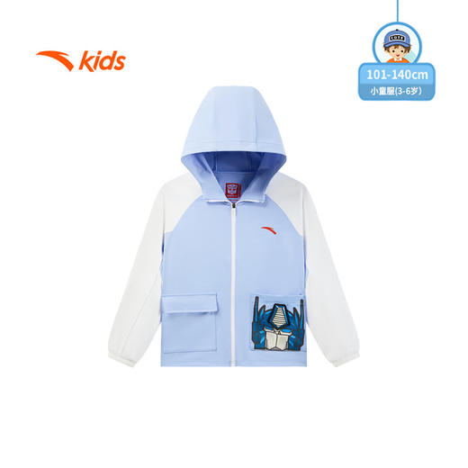 安踏儿童外套男小童2025秋季潮流系列针织连帽运动上衣352539745 商品图0