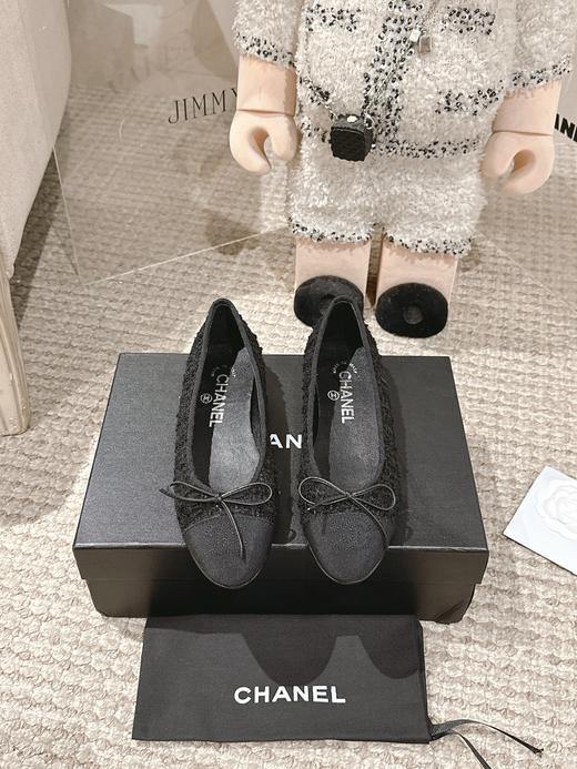 香奈儿 25Fw早春最新配色小香蝴蝶结芭蕾舞平底单鞋（HC） 商品图6