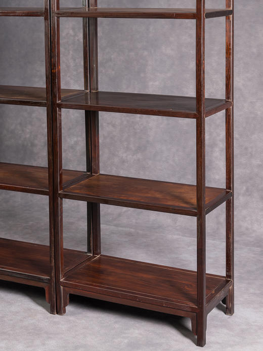 清	红木全敞式四层架格（一对） 商品图3