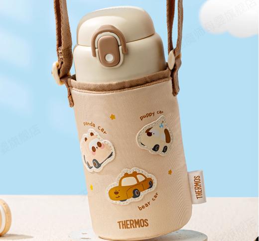 膳魔师tritan吸管杯小汽车580ml赠杯套-米棕SMS-BBST-580FBR-CAR/430FBL-CAR 商品图3