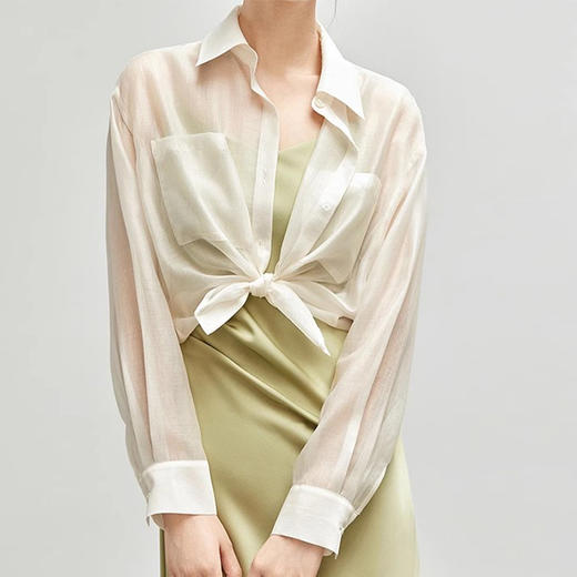 裁缝学苑AQ485防晒天丝短款长袖衬衫纸样衬衣上衣打版裁剪 商品图2