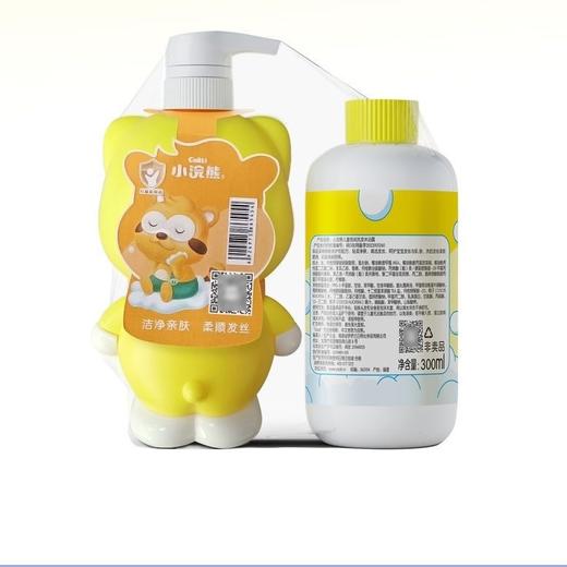 小浣熊儿童二合一洗发沐浴露宝宝300ml+300ml家庭装温和小鸭效期26年5月 商品图6