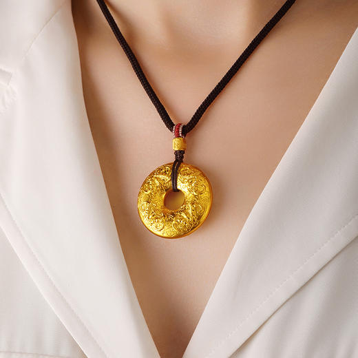 宫匠造办 四季有福黄金吊坠 商品图4