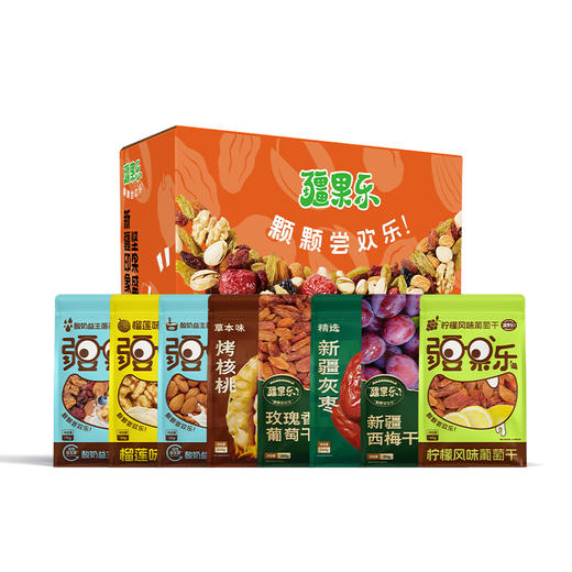 疆果乐-新疆印象·坚果盛宴礼盒(中号B款)1750g【产地直发】 商品图0