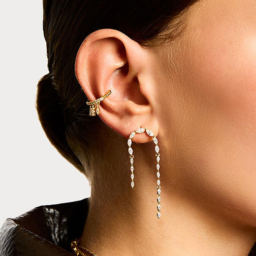 订购8周到｜MYA-BAY-RIO-金色 锆石 单只 耳廓夹［比利时设计师］ 商品图2