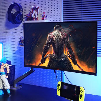 HKC 27英寸2K高清180Hz曲面屏1500R游戏电竞HVA快速液晶CSGO吃鸡高对比度台式电脑显示器 猎鹰SG27QC 商品图2