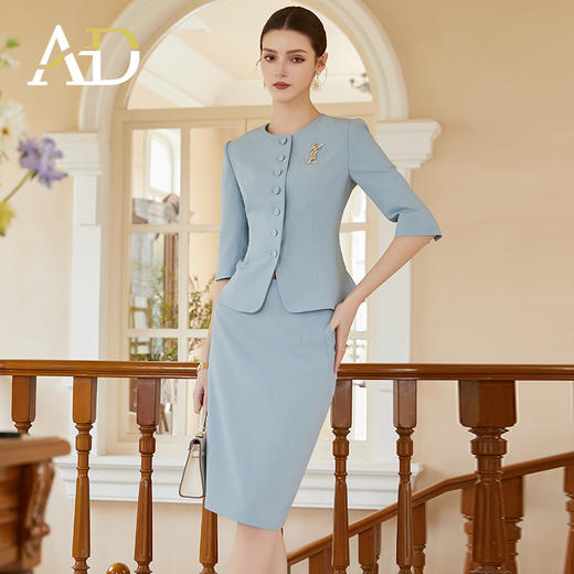 奢华大气名媛范西装套装女通勤职业装 商品图1
