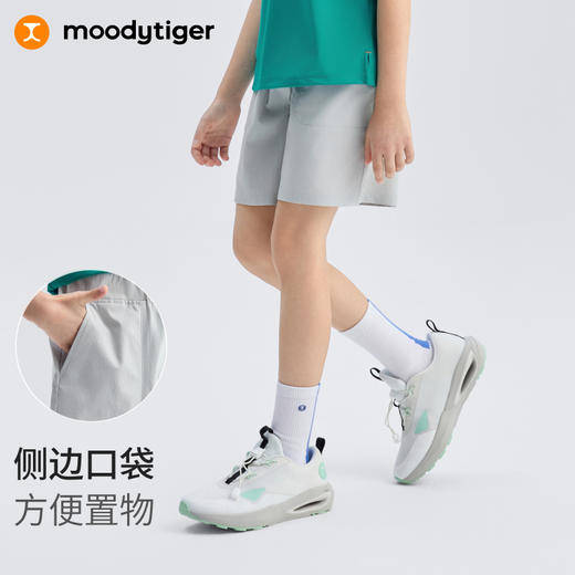【DR暑假】moodytiger儿童短裤25夏新男童清爽速干运动户外运动裤子52111603 商品图3
