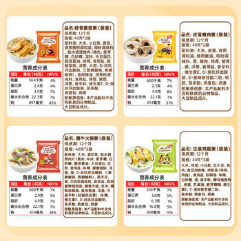 海福盛方便食品速食粥早餐宵夜懒人即食营养冻干粥八宝粥4味10袋400g /粮油调味 /方便食品 /速食粥 商品图1