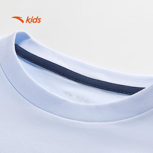 安踏儿童短袖T恤男大童潮流系列运动透气针织短袖衫352538103 商品图2