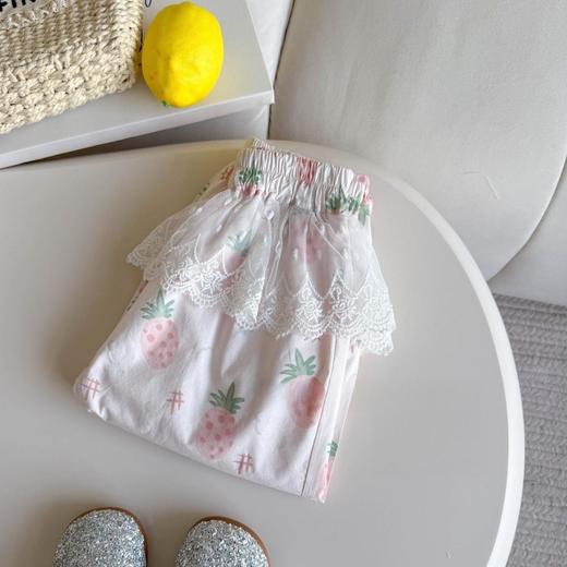 限时19.9包邮！【韩版设计时尚百搭，花边装饰超可爱！】女宝宝夏季韩版假两件花边卫裤 2025新款小女童洋气百搭时尚休闲潮-QQ 商品图9