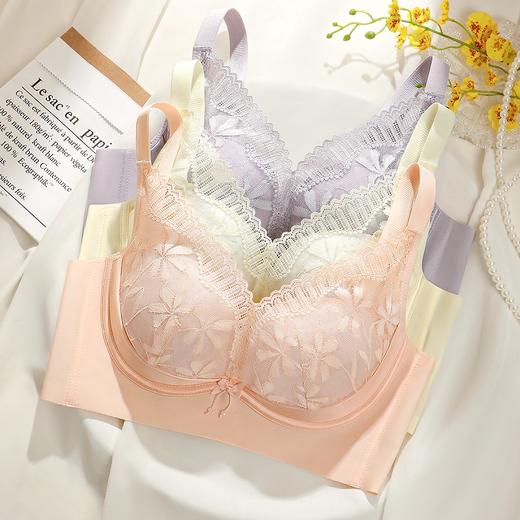 星染月欢 文胸(VIP) 内衣女士文胸薄款透气洞洞杯聚拢有型收副乳无钢圈内衣女文胸罩 商品图5