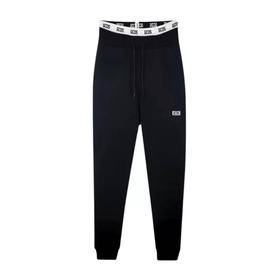 GCDS 男士字母徽标标签棉质休闲运动裤 黑色 A2EU3002UW0 99