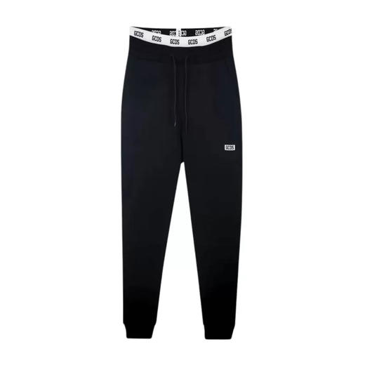 GCDS 男士字母徽标标签棉质休闲运动裤 黑色 A2EU3002UW0 99 商品图0