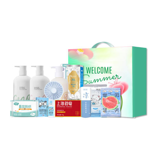 你好夏日清凉一夏礼盒 洗沐套装 商品图0